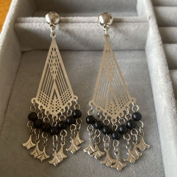 Art deco chandelier earrings - Picture 1 of 4